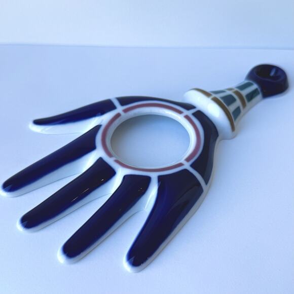 Sargadelos Porcelain Good Luck Hand of Fate Wall Hanging - Handmade in Spain - Picture 3 of 7